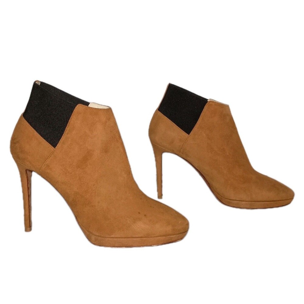 Gorgeous Jimmy Choo London Brown Suede Stiletto Ankle Boots Sz EU-39 US - 8.5-9